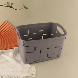 Best quality large capacity pp hollow storage basket with handle
