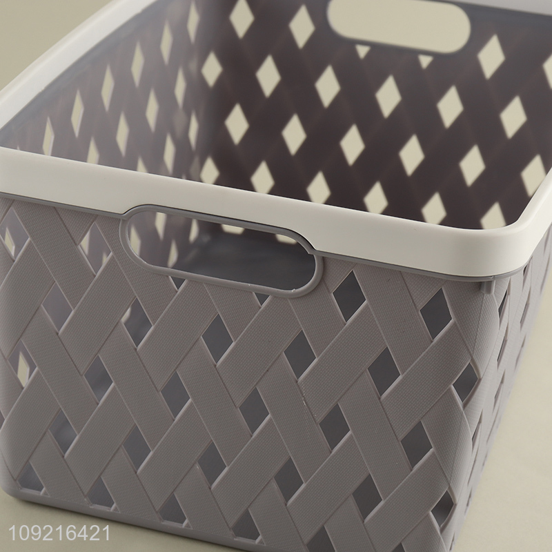 Good price household pp hollow storage basket toys sundries storage basket