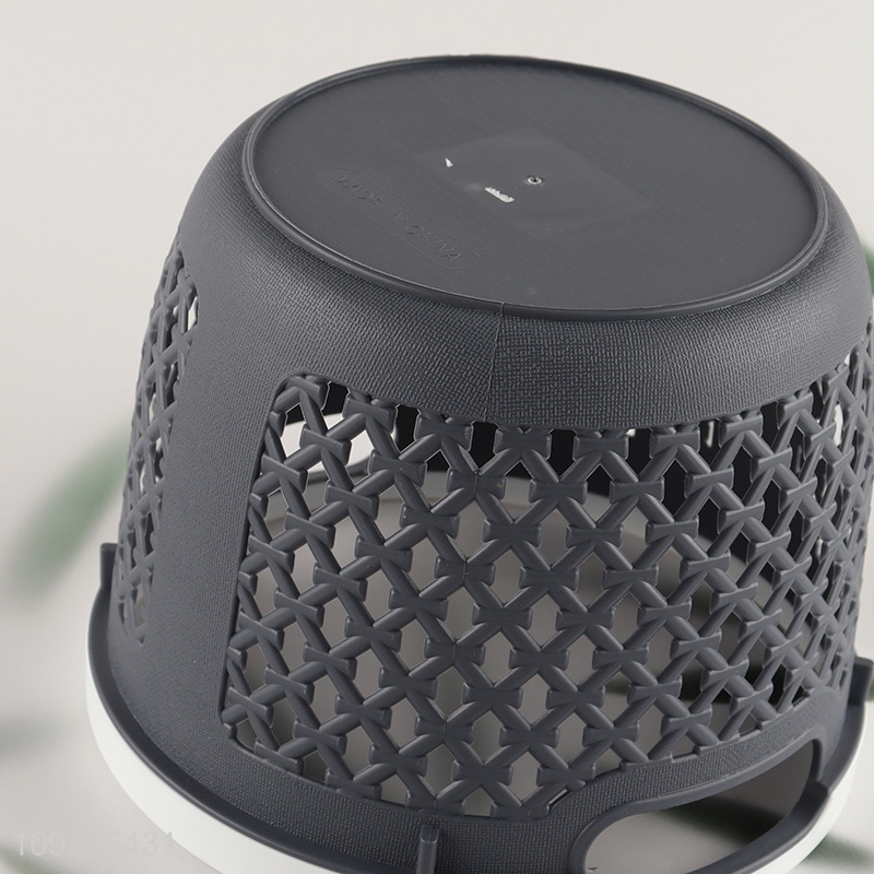 China wholesale round pp hollow storage basket with handle