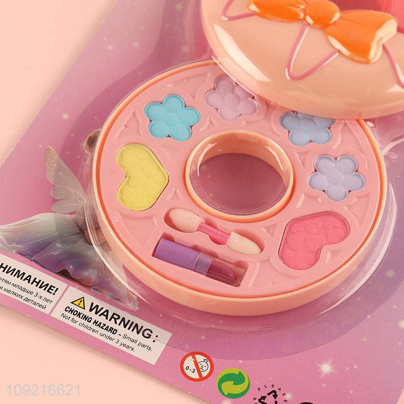 Good selling donut shape kids beauty toys cosmetic toys pretend play toys