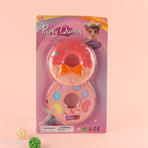 Good selling donut shape kids beauty toys cosmetic toys pretend play toys