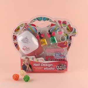 Best selling creative non-toxic children nail art decoration toys set