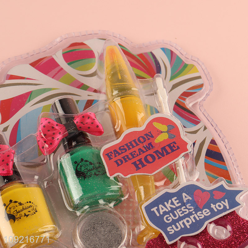 Most popular kids girls makeup toys nail decoration toys pretend play toys