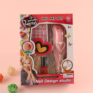 Popular products kids girls pretend play set toys nail art toys set