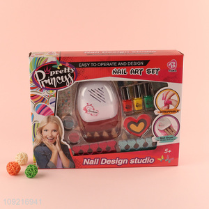 Yiwu market non-toxic children girls nail art toys pretend play toys