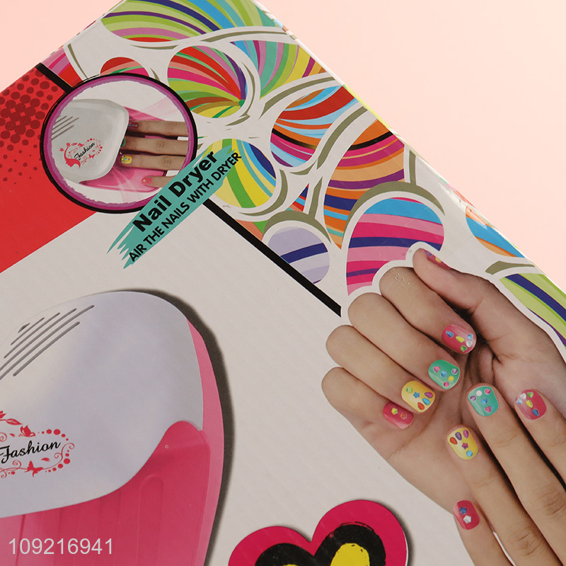 Yiwu market non-toxic children girls nail art toys pretend play toys