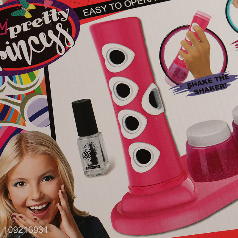 Hot selling girls kids non-toxic nail art toys pretend play set toys
