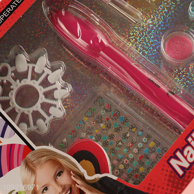 Yiwu market kids girls pretend play toys princess nail art toys