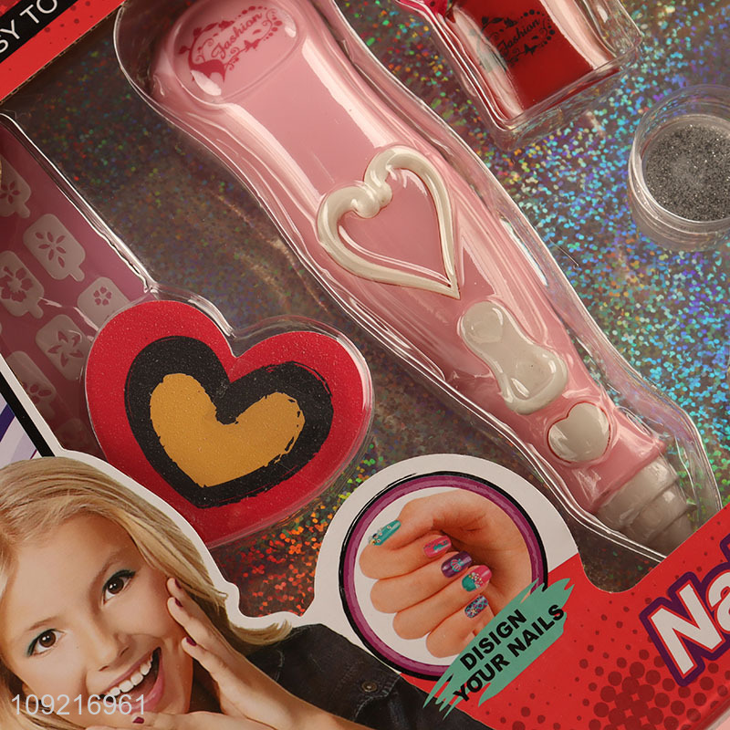 China products children girls pretend play toys nail art set toys