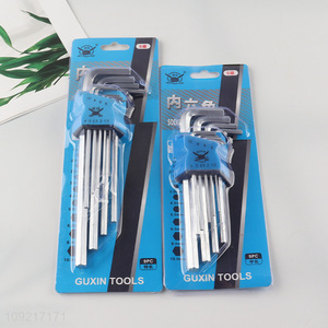 New arrival 9pcs professional hardware tool flat-head hex socket wrench