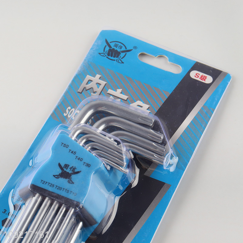 China factory 9pcs professional hand tool inner hex wrench set