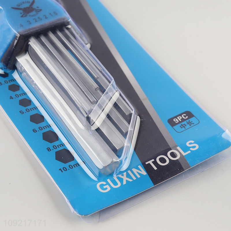 New arrival 9pcs professional hardware tool flat-head hex socket wrench