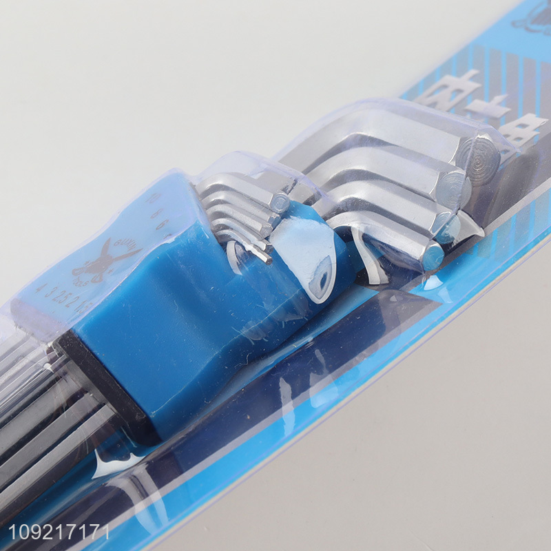 New arrival 9pcs professional hardware tool flat-head hex socket wrench