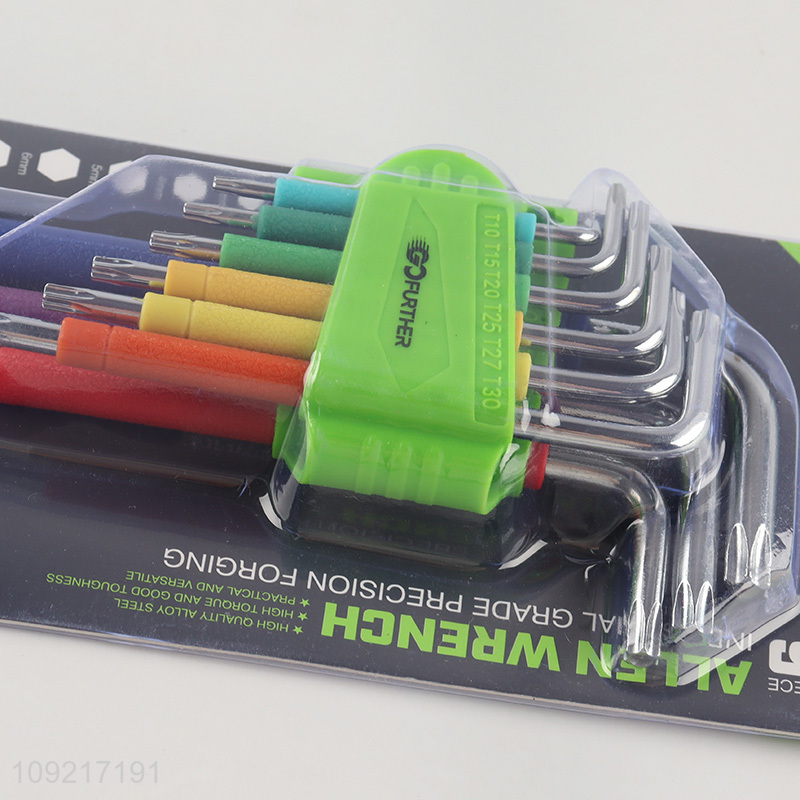 China products 9pcs professional hardware tool inner hex wrench