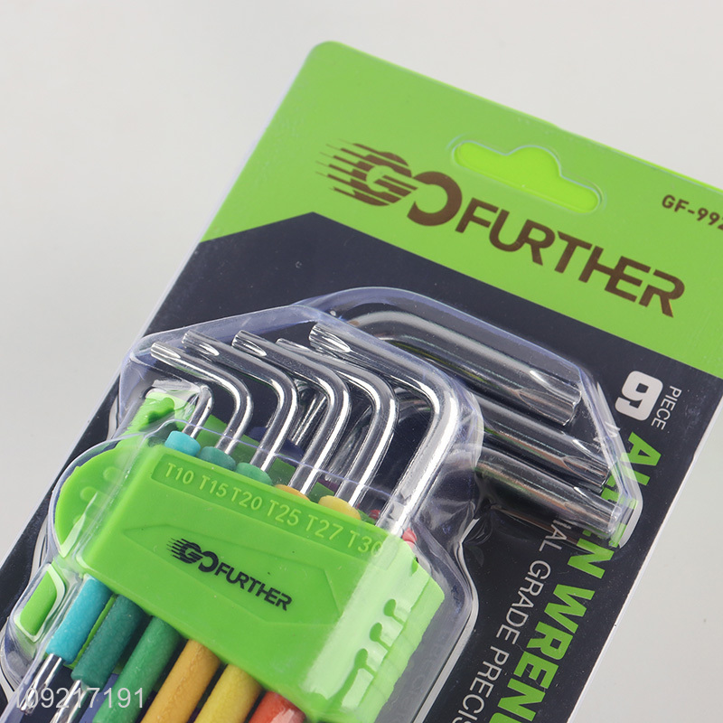 China products 9pcs professional hardware tool inner hex wrench