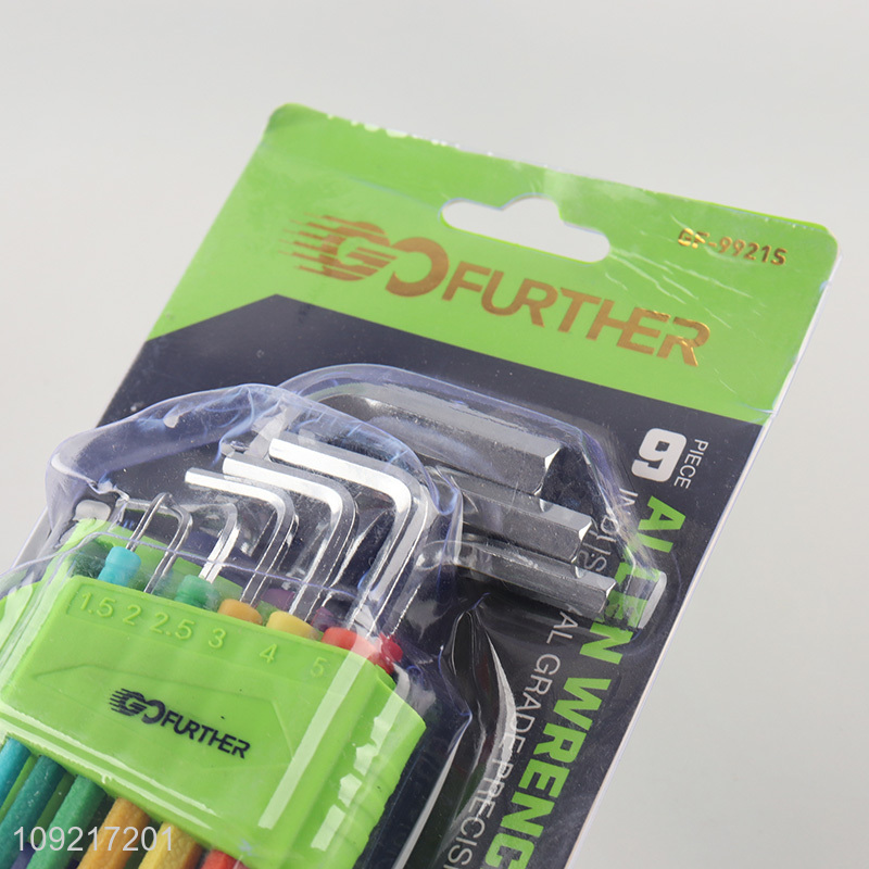 Top selling 9pcs professional ball head hex socket wrench wholesale