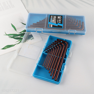 Best selling 9pcs professional hardware tool hex socket wrench set