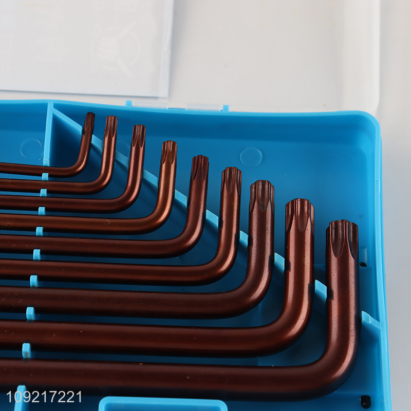 Best selling 9pcs professional hardware tool hex socket wrench set