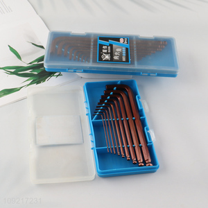 Good quality 9pcs professional hand tool hex socket wrench set