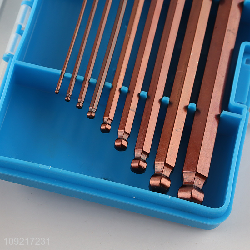 Good quality 9pcs professional hand tool hex socket wrench set