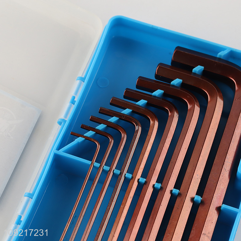 Good quality 9pcs professional hand tool hex socket wrench set