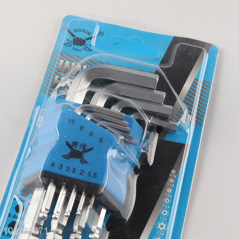 Hot products 9pcs professional hand tool inner hex wrench set