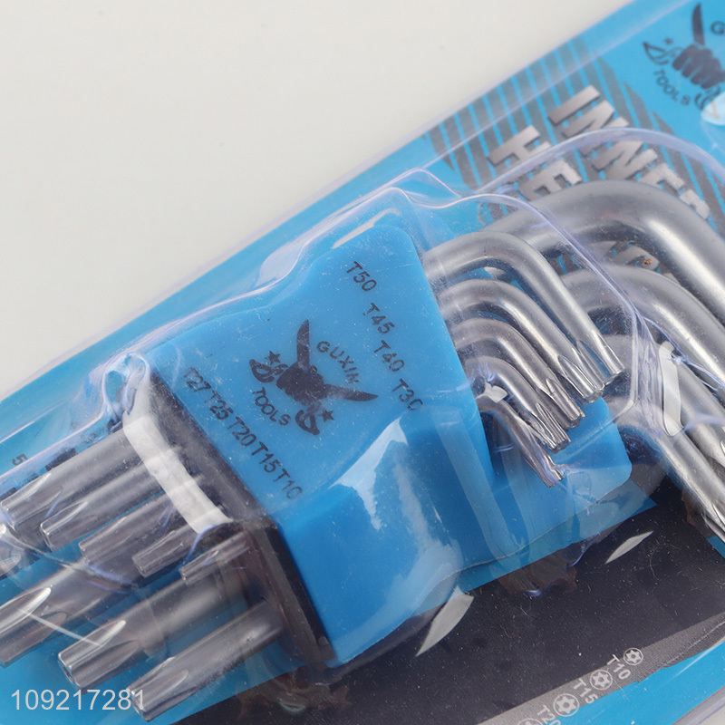 Low price 9pcs professional hardware tool inner hex wrench set