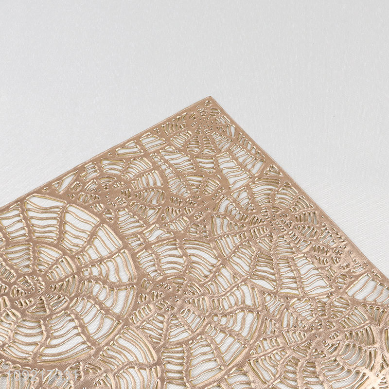 Hot Selling Hollow Out Place Mats Heat Resistant Dining Table Placemats