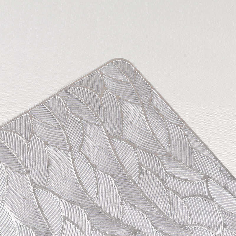 New Arrival Metallic Non-Slip Place Mats Washable Wipeable Waterproof Table Mats