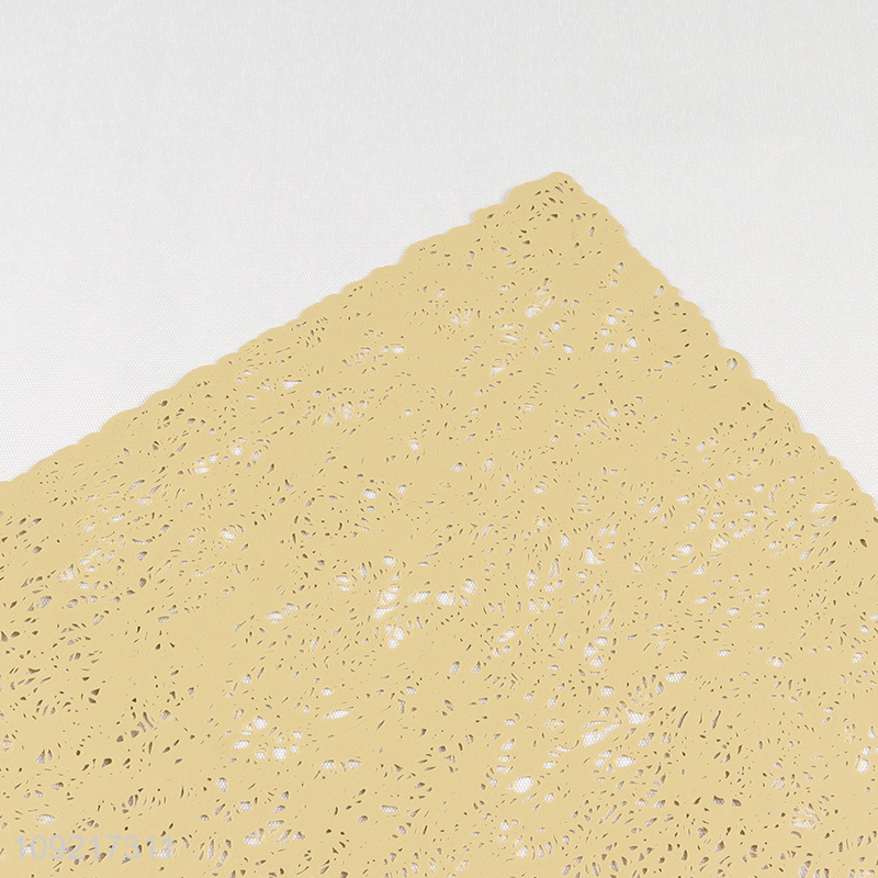 Good Quality Metallic Place Mats Heat Resistant Non-Slip Decorative Table Mats