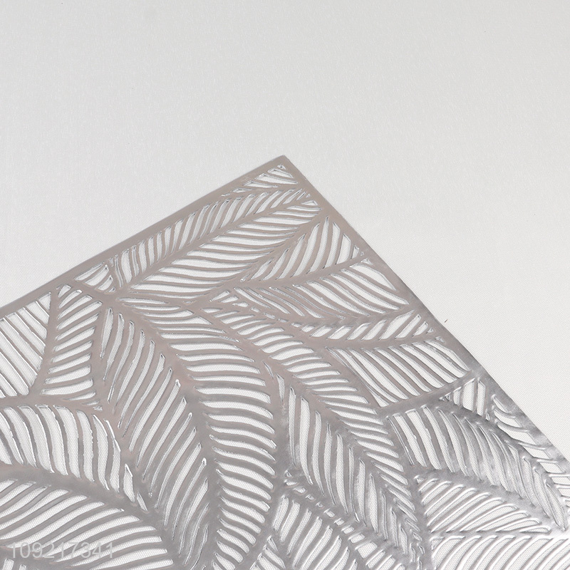 New Product Pressed Vinyl Placemats Non-Slip Washable Wipeable Place Mats