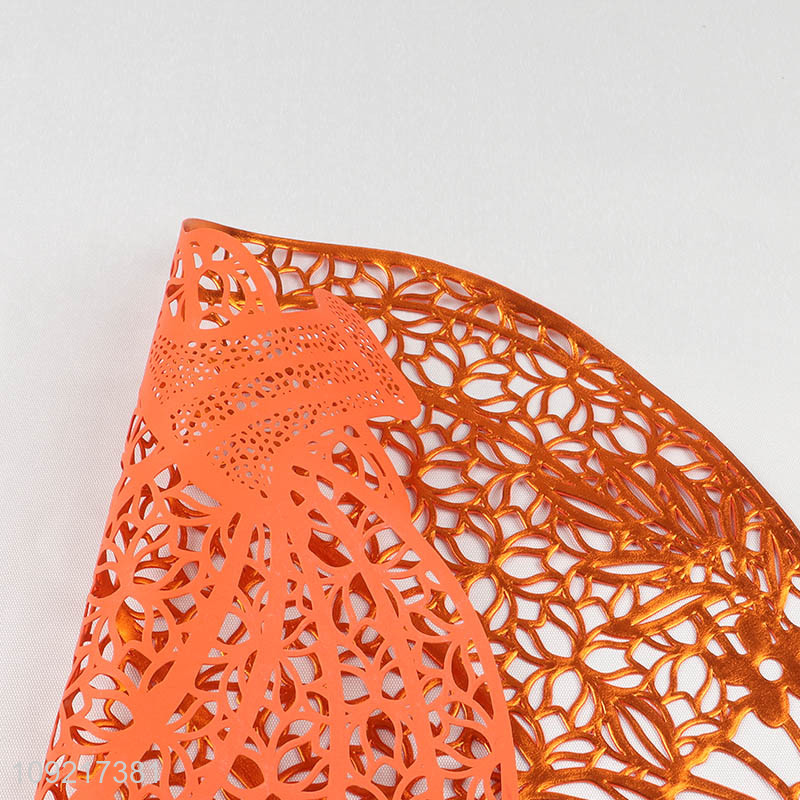 Factory Supply Pumpkin Placemats Hollow Out Table Mats for Thanksgiving