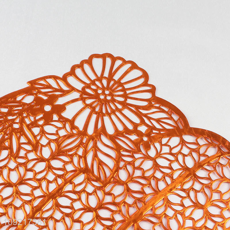 Factory Supply Pumpkin Placemats Hollow Out Table Mats for Thanksgiving