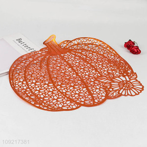 Factory Supply Pumpkin Placemats Hollow Out Table Mats for Thanksgiving