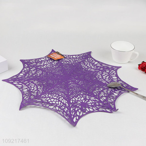 Wholesale Halloween Spider Web Place Mats Heat Resistant Non-Slip Table Mats