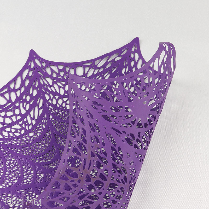 Wholesale Halloween Spider Web Place Mats Heat Resistant Non-Slip Table Mats