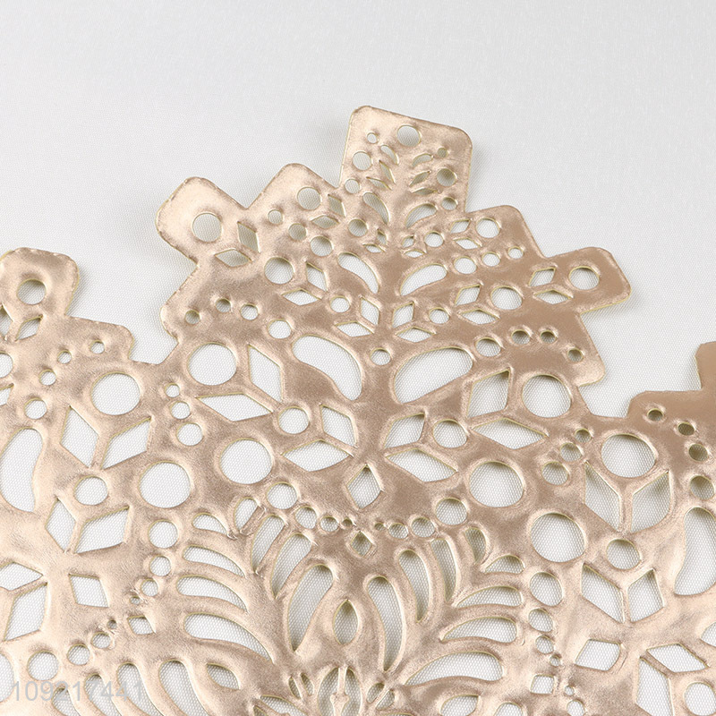 High Quality Snowflake Placemats Hollow Out Placemats for Christmas Table Decor