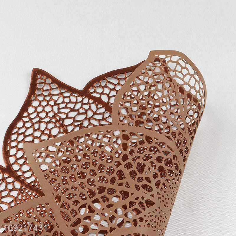 New Product Flower Shaped Place Mats Heat Resistant Dining Table Placemats