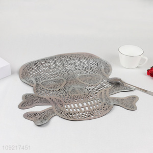 Factory Price Halloween Skull Placemats Non-Slip Halloween Dining Table Mats