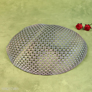 New Arrival Round Placemats Metallic Table Mats for Dining Table Decor
