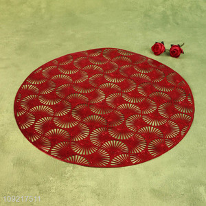 Hot Selling Round Metallic Place Mats Heat Resistant Decorative Table Mats