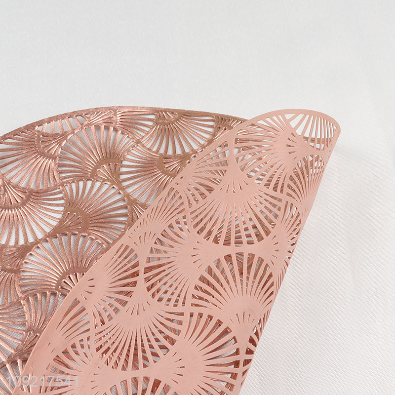 Factory Price Round Placemats Metallic Non-Slip Place Mats for Dining Table