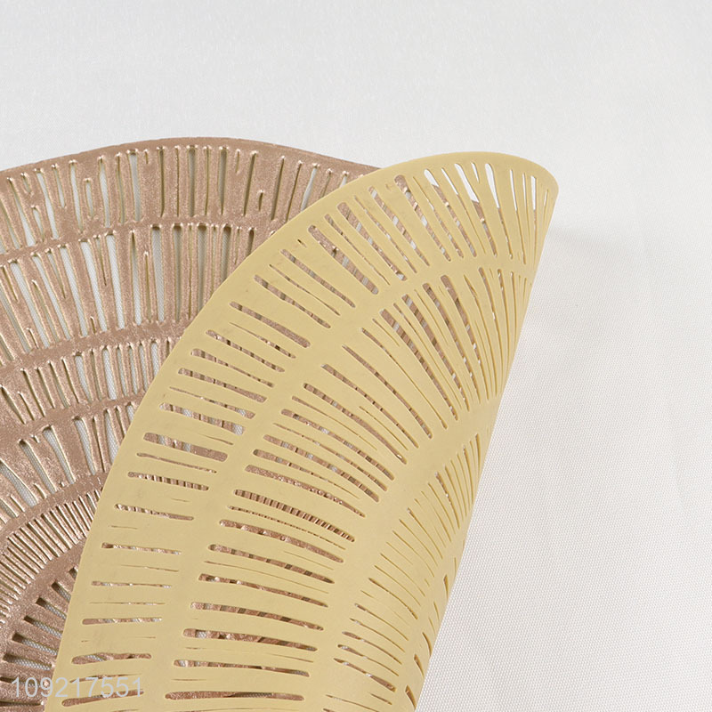 China Imports Round Hollow Out Placemats Non-Slip Dining Table Mats Wholesale