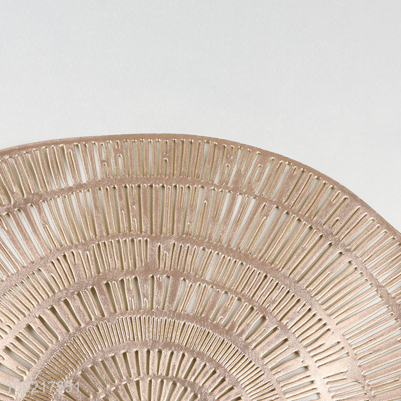 China Imports Round Hollow Out Placemats Non-Slip Dining Table Mats Wholesale