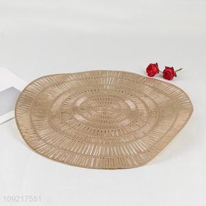 China Imports Round Hollow Out Placemats Non-Slip Dining Table Mats Wholesale
