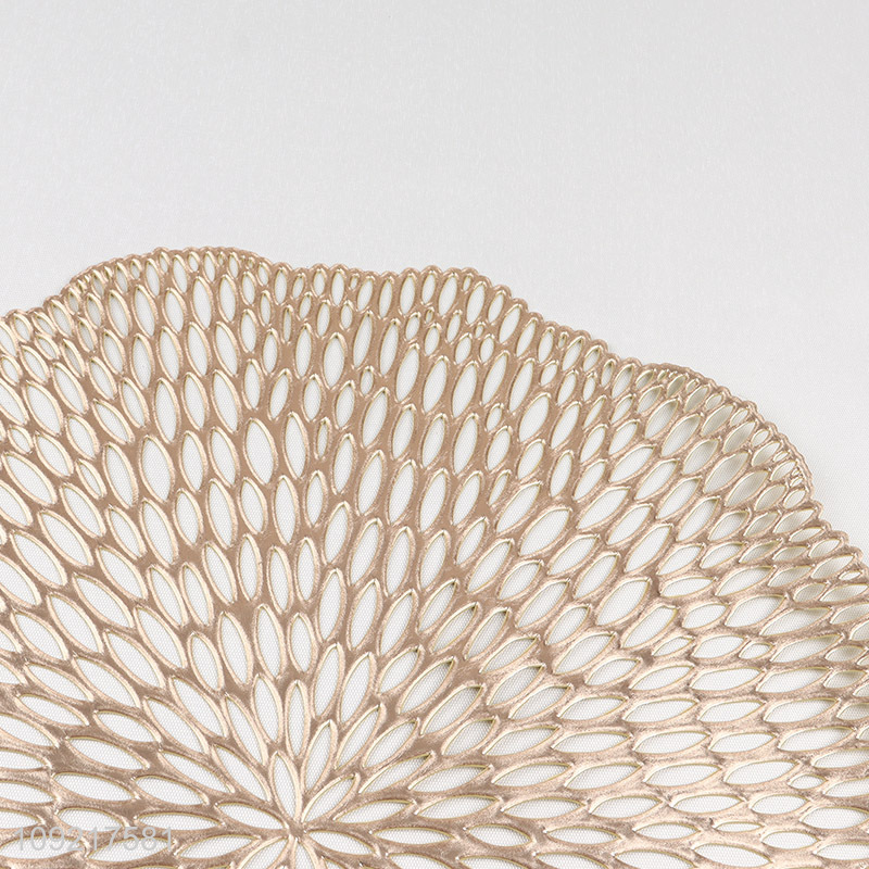 Good Quality Metallic Laminated Vinyl Placemats Non-Slip Kitchen Table Mats