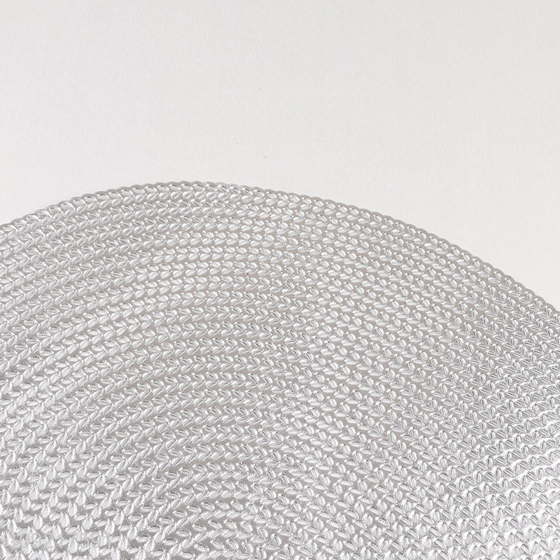 New Arrival Round Metallic Placemats Hollow Out Non-Slip Dinner Table Mats