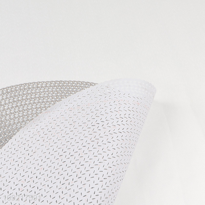 New Arrival Round Metallic Placemats Hollow Out Non-Slip Dinner Table Mats