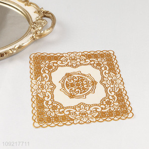 High Quality Square Coasters Metallic Place Mats Heat Resistant Table Mats