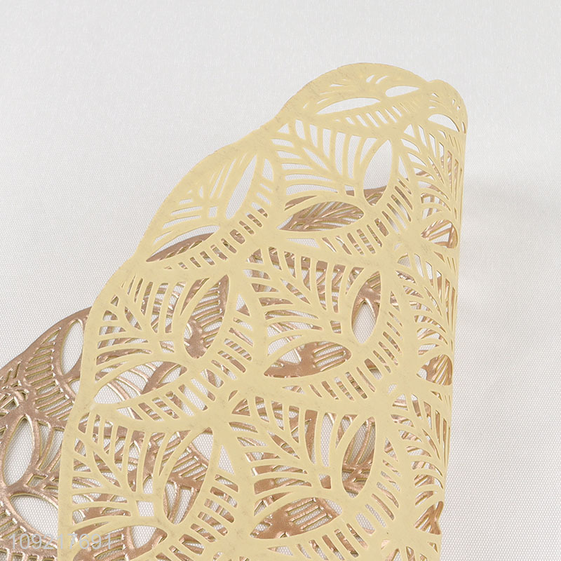 Hot Selling Pineapple Shaped Placemats Metallic Non-Slip Dinner Table Mats